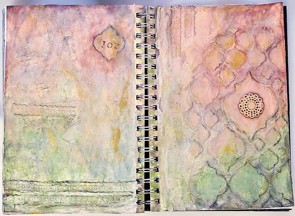 Art Journal 2 - Mixed Media Painting - finished