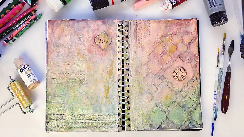 Art Journal 2 - Mixed Media Painting - finished